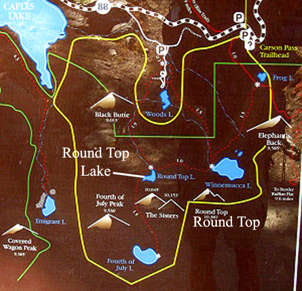 Carson Pass Management Area map detail